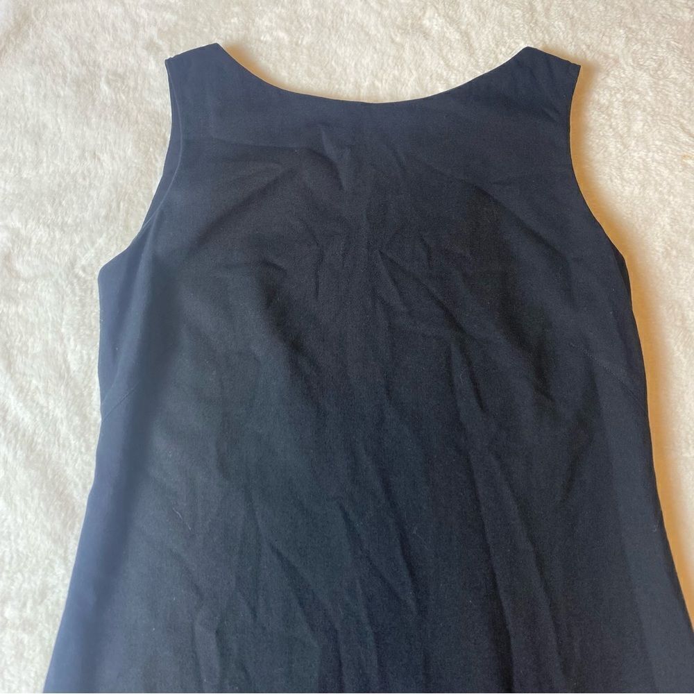 Lauren Ralph Lauren Black Sleeveless Wool Blend Dress Size 6 - Picture 6 of 11